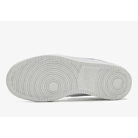NEW Women Nike Court Vision Low Next Nature Shoes US 7.5 White W/Magenta Swoosh - Picture 7 of 16
